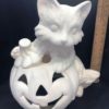 Light-up Cat on Pumpkin