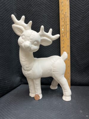 Large Puffy Curious Reindeer