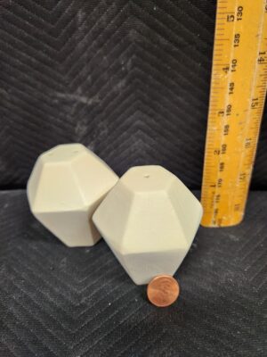Diamond Salt and Pepper Shakers